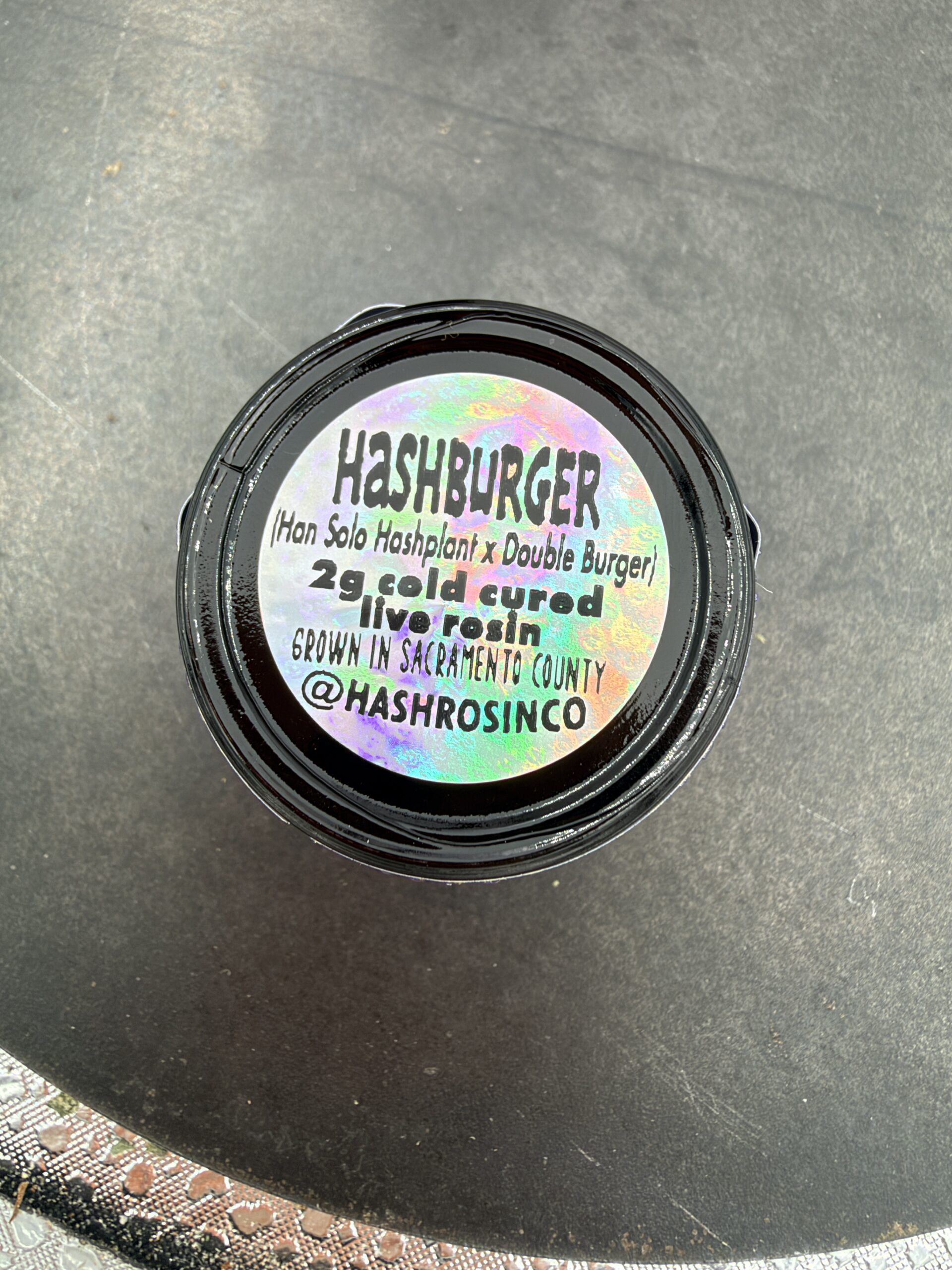 HRC T1 Hashburger THCA flower — White Ash Reserve